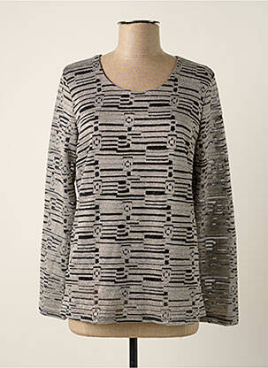 Top gri UN TEMPS POUR ELLE femeie