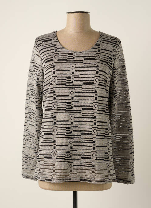 Top gri UN TEMPS POUR ELLE femeie