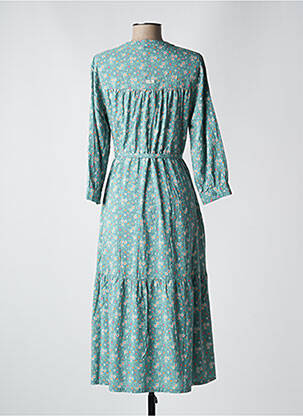 Rochie midi imprimeu floral mâneci 3/4 verde RAGWEAR femeie