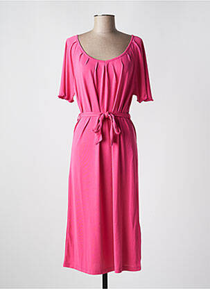 Rochie midi mâneci scurte mâneci scurte roz RAGWEAR femeie