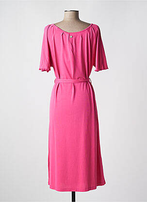Rochie midi mâneci scurte mâneci scurte roz RAGWEAR femeie