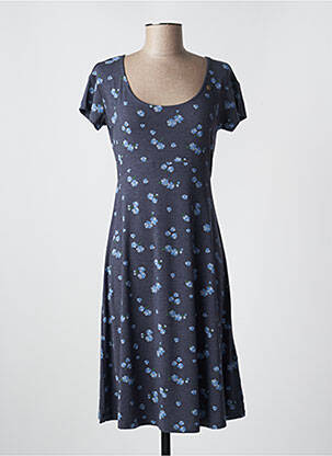 Rochie midi imprimeu floral mâneci scurte albastru RAGWEAR femeie
