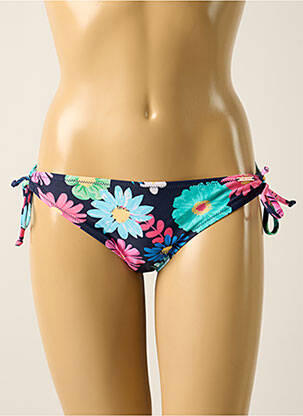 Chiloți de baie imprimeu floral bikini albastru YSABEL MORA femeie