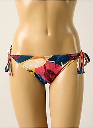 Chiloți de baie imprimeu tie and dye bikini roșu YSABEL MORA femeie