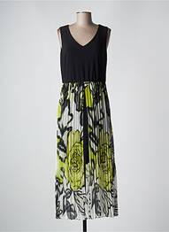 Rochie lungă imprimeu floral fără mâneci negru FRANK LYMAN femeie