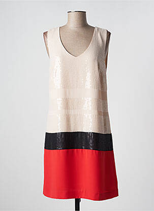 Rochie midi roz PAUL BRIAL femeie