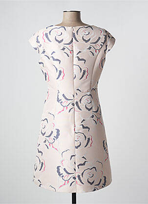 Rochie midi imprimeu floral mâneci scurte roz VERA MONT femeie