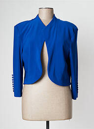 Bolero efect material satinat albastru JOSEPH RIBKOFF femeie