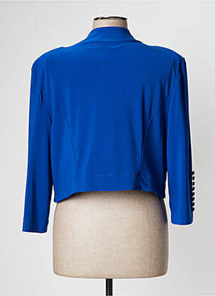 Bolero efect material satinat albastru JOSEPH RIBKOFF femeie