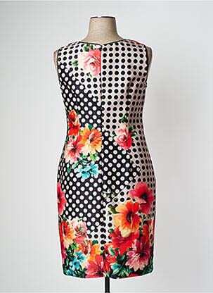 Rochie midi imprimeu floral fără mâneci negru JOSEPH RIBKOFF femeie
