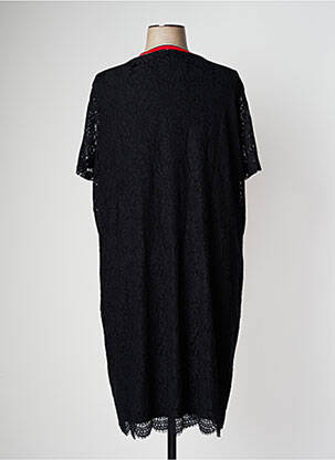 Rochie midi mâneci scurte mâneci scurte negru SAMOON femeie