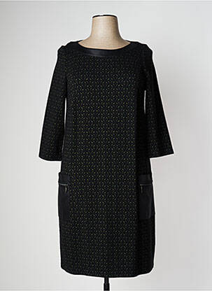 Rochie midi mâneci 3/4 mâneci 3/4 negru ROBE LEGERE BY VERA MONT femeie