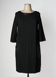 Rochie midi mâneci 3/4 mâneci 3/4 negru ROBE LEGERE BY VERA MONT femme