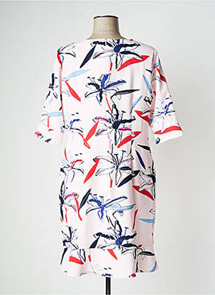 Rochie midi imprimeu floral mâneci 3/4 roz ROBE LEGERE BY VERA MONT femeie