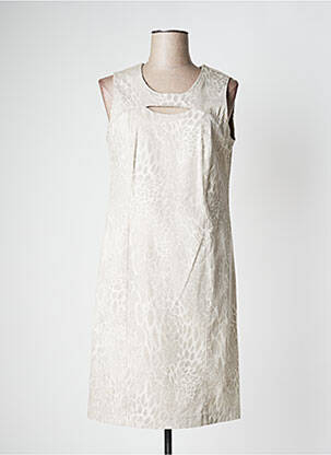 Rochie midi bej ANNE KELLY femeie