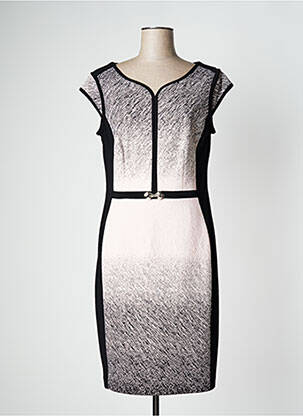 Rochie midi închidere cu fermoar la spate mâneci scurte negru JOSEPH RIBKOFF femeie