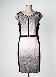 Rochie midi închidere cu fermoar la spate mâneci scurte negru JOSEPH RIBKOFF femeie