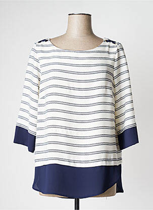 Tunică mâneci lungi albastru QUEENIE femeie