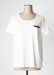 Tricou elasticitate mâneci scurte bej COMMA, femme