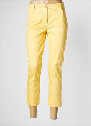 Pantalon trei sferturi galben ANNE KELLY femeie