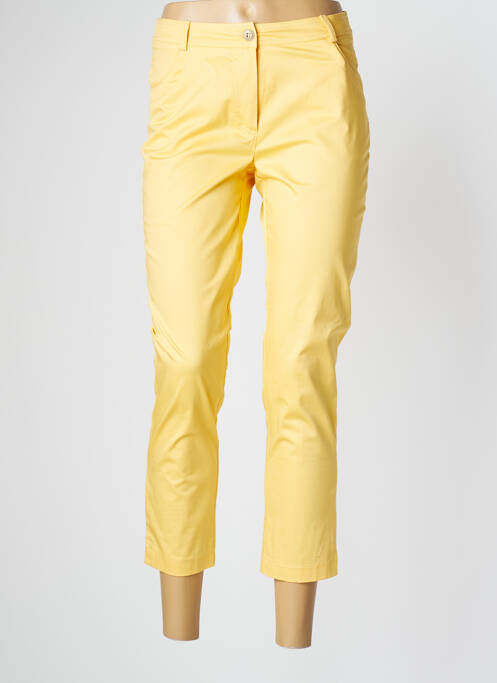 Pantalon trei sferturi galben ANNE KELLY femeie