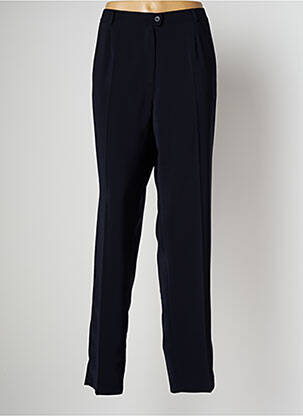 Pantalon drept țesătură poplin mărime normală negru ANNE KELLY femeie