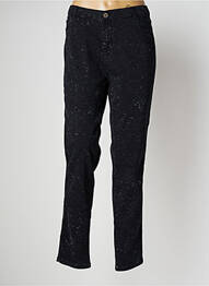 Pantalon slim țesătură poplin mărime normală negru EVA KAYAN femme