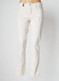 Pantalon slim elasticitate mărime normală bej ANNA MONTANA femme