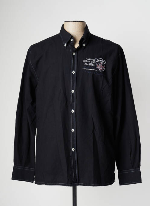 Cămașă cu mâneci lungi negru MISE AU GREEN bărbat