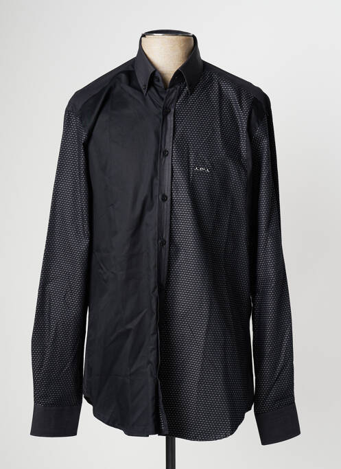 Cămașă cu mâneci lungi negru MISE AU GREEN bărbat