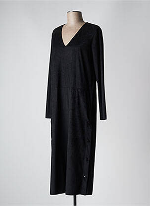 Rochie midi mâneci lungi mâneci lungi negru MAX MARA femeie