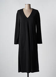 Rochie midi croială fluidă mâneci lungi negru MAX MARA femeie