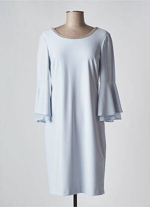 Rochie scurtă mâneci 3/4 mâneci 3/4 albastru FRANK LYMAN femeie