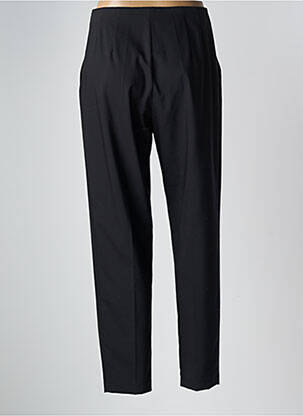 Pantalon slim talie elastică negru OBLIQUE femeie