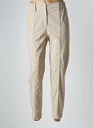 Pantalon drept închidere cu fermoar sub clapetă cu nasturi bej ANNETTE GÖRTZ femme