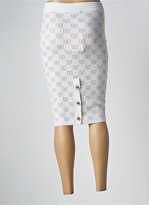 Fustă midi talie elastică alb BLUGIRL BLUMARINE femeie