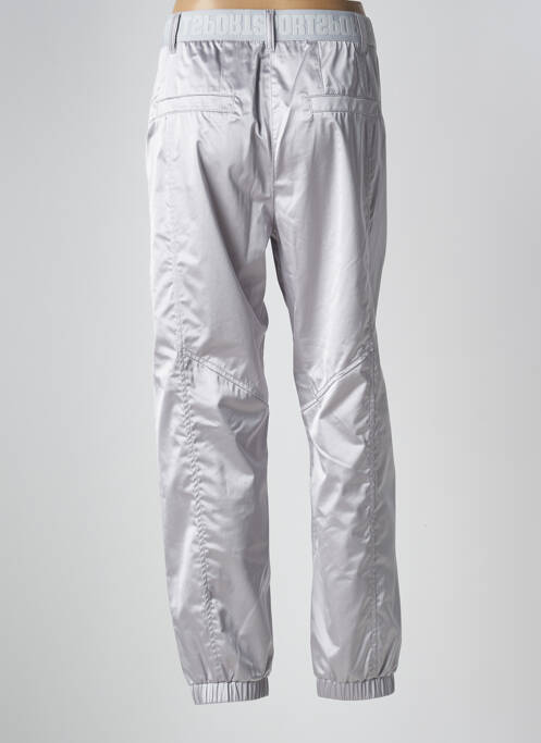 Pantalon drept închidere cu fermoar sub clapetă cu nasturi argintiu MARC CAIN femme