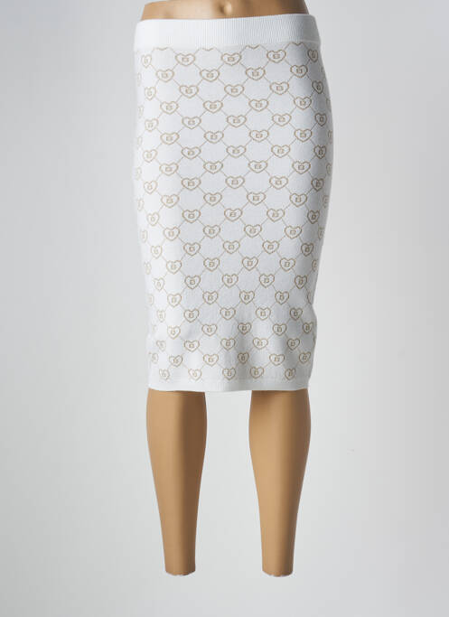 Fustă midi alb BLUGIRL BLUMARINE femeie