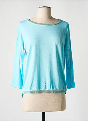 Top albastru BLANC BOHEME femeie