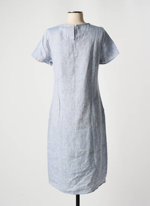 Rochie midi albastru BLANC BOHEME femeie