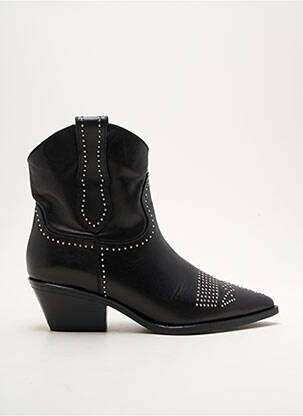 Botine/ghete material neted toc de 4 la 6 cm negru LOIE ISTANBUL femeie