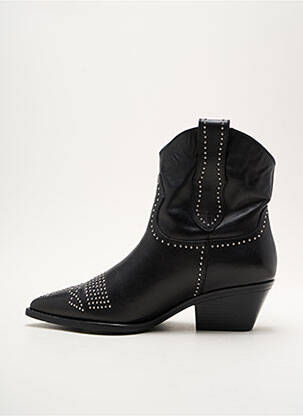 Botine/ghete material neted toc de 4 la 6 cm negru LOIE ISTANBUL femeie