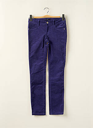 Pantalon slim violet DKNY fată