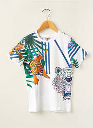Tricou țesătură jersey mâneci scurte alb KENZO băiat