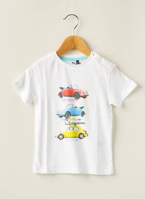 Tricou alb 3 POMMES băiat