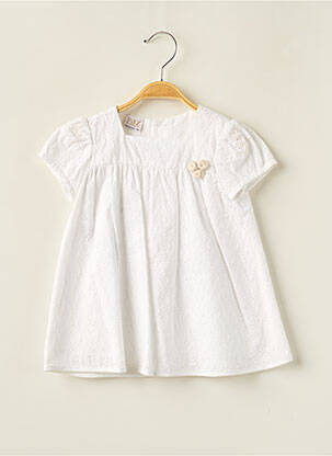 Rochie midi alb PAZ RODRIGUEZ fată