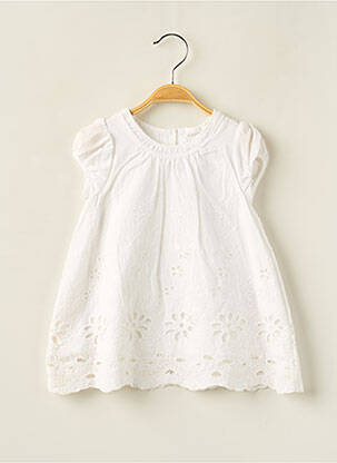 Rochie midi mâneci scurte mâneci scurte alb ABSORBA fată