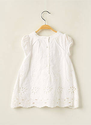 Rochie midi mâneci scurte mâneci scurte alb ABSORBA fată