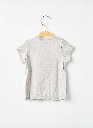Tricou elasticitate mâneci scurte gri 3 POMMES fată