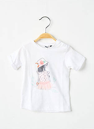 Tricou alb 3 POMMES fată